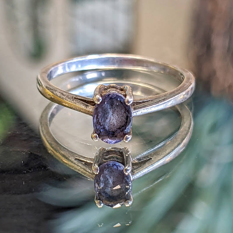 Purple Tourmaline Cathedral Set Ring – Malt House Emporium Ltd - Main Image
