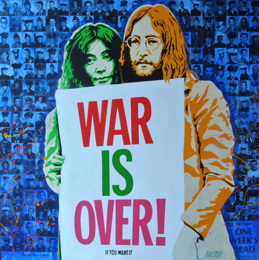 John Lennon Yoko Ono War Is Over Vintage Poster 24 x 36